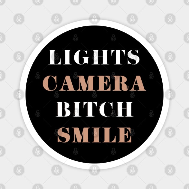 Lights Camera And Smile Magnet by Likeable Design